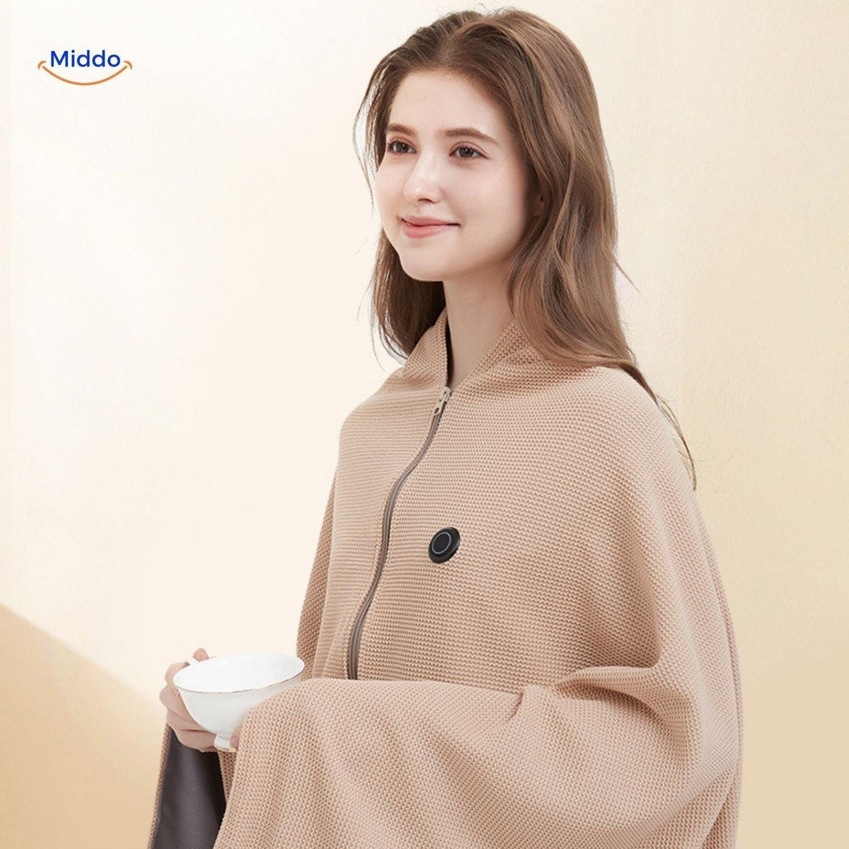 USB Powered Graphene Heated Throw Blanket with 3 Temperature Settings for Indoor & Outdoor Use