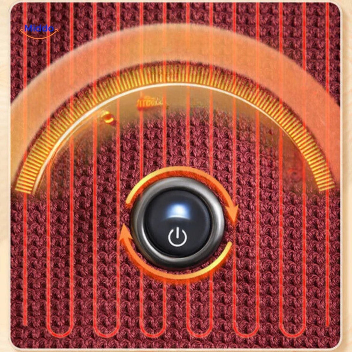 USB Powered Graphene Heated Throw Blanket with 3 Temperature Settings for Indoor & Outdoor Use