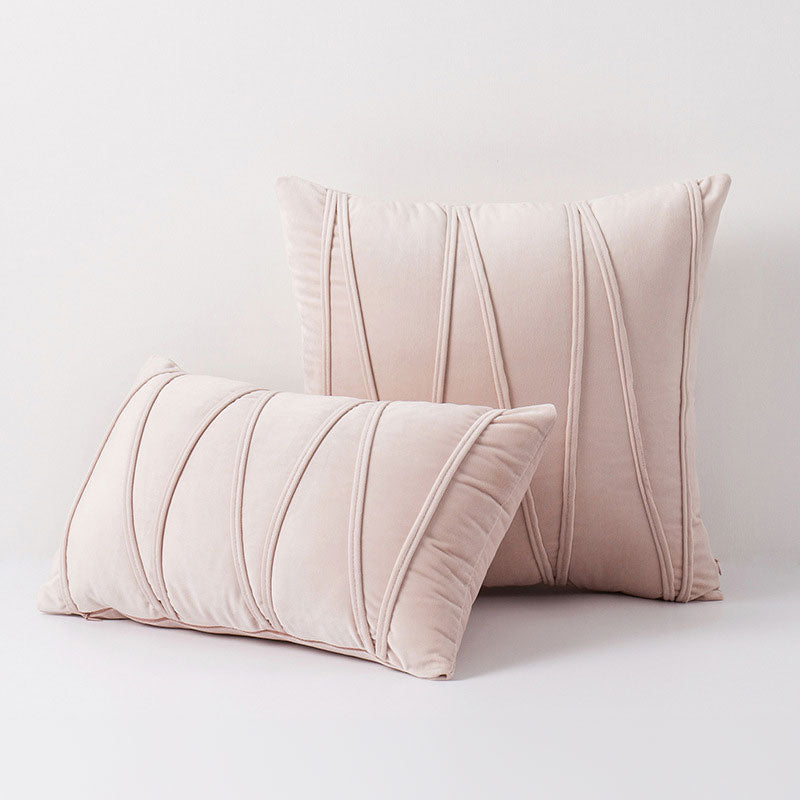 Samt-Kissenbezug, 45x45 cm, quadratisch, rosa, dekorative Kissenhülle für Couch, Schlafzimmer, Wohnzimmer, Stuhl, weich, mit Reißverschluss, Polyester-Kissenbezug 17 | Thomler