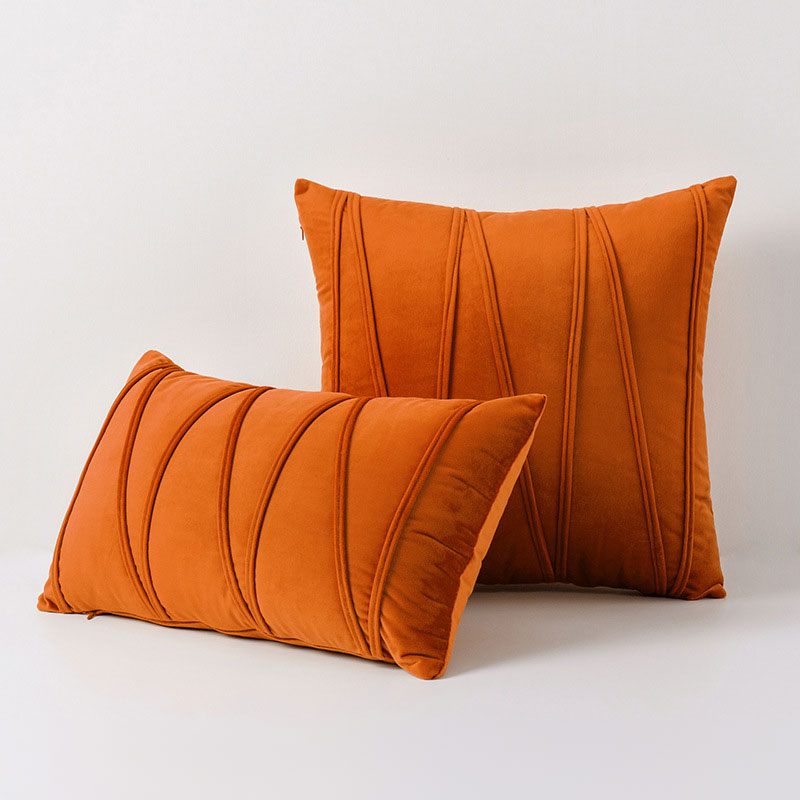 Samt-Kissenbezug, 45x45 cm, quadratisch, rosa, dekorative Kissenhülle für Couch, Schlafzimmer, Wohnzimmer, Stuhl, weich, mit Reißverschluss, Polyester-Kissenbezug 17 | Thomler