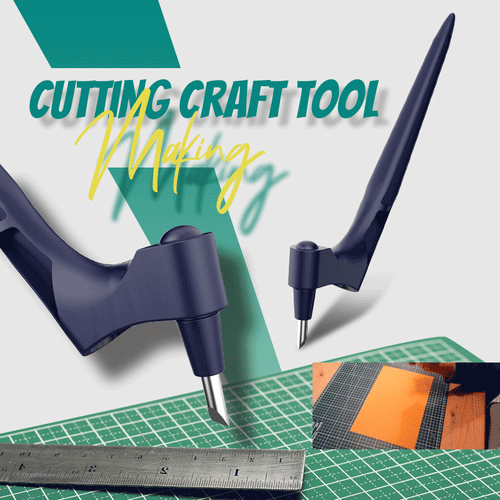 Rotary Craft Knife with 360-Degree Swivel Blade for Paper, Fabric & Vinyl – Scrapbooking & DIY Tool