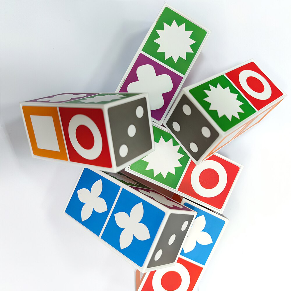 Muster-Legespiel für Kinder – Lernpuzzle mit 20 Bausteinen & 60 Aufgabenkarten für Kinder ab 3 Jahren | Thomler