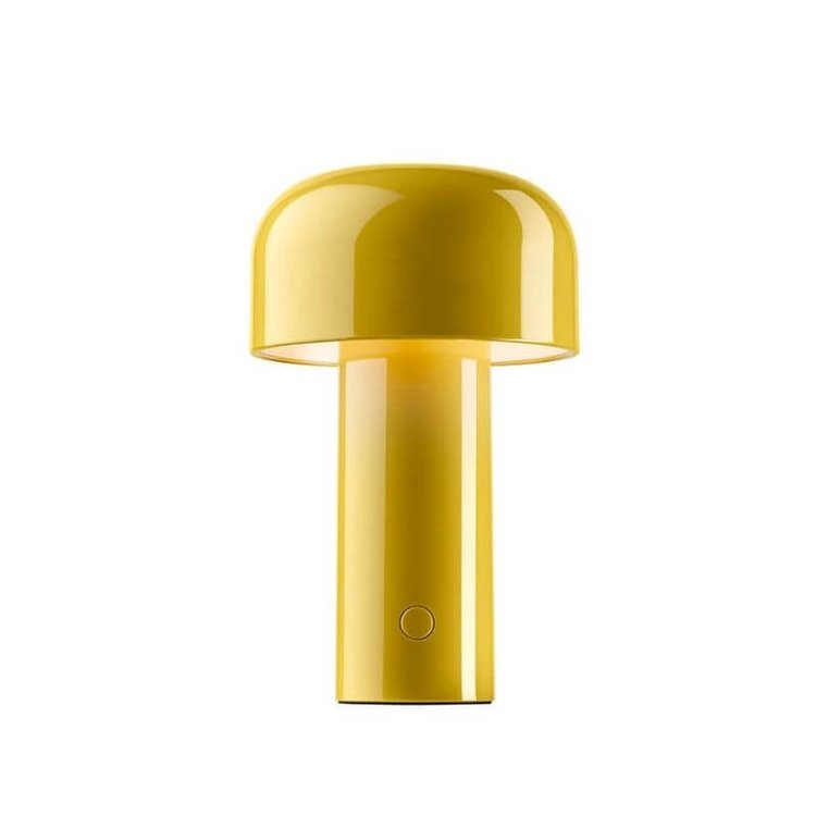 Rechargeable LED Mushroom Desk Lamp 8.3 in Cordless Touch Dimmer Warm White Portable Nightstand Light for Bedroom Living Room Patio Outdoor | Thomler