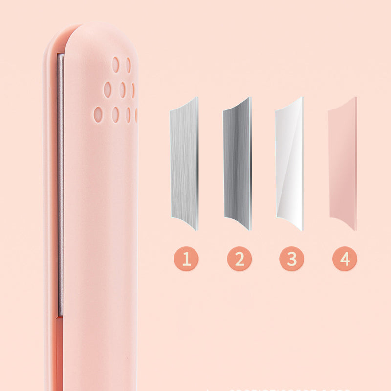 Compact Dual-Function Hair Styling Tool Ceramic Plates Curls & Straightens Portable Travel Size for Daily Touch-Ups On-the-Go Styling | Thomler