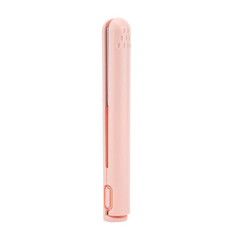 Compact Dual-Function Hair Styling Tool Ceramic Plates Curls & Straightens Portable Travel Size for Daily Touch-Ups On-the-Go Styling | Thomler