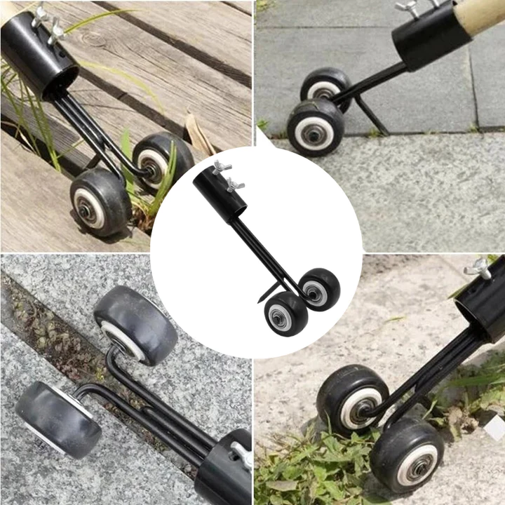 Hand-Held Patio & Driveway Crack Weeder Tool | Steel Dual-Hook Crevice Cleaner for Sidewalks, Driveways & Gardens | Thomler