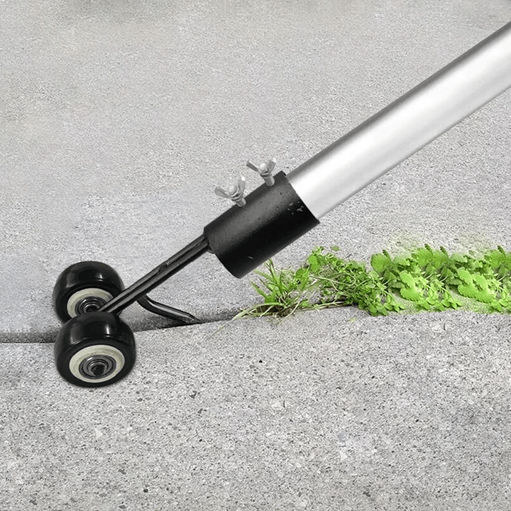 Dual-Hook Crack Weeder Tool for Paving & Driveways – Detachable Metal Weeding Head for Patio Gaps & Lawn Edges
