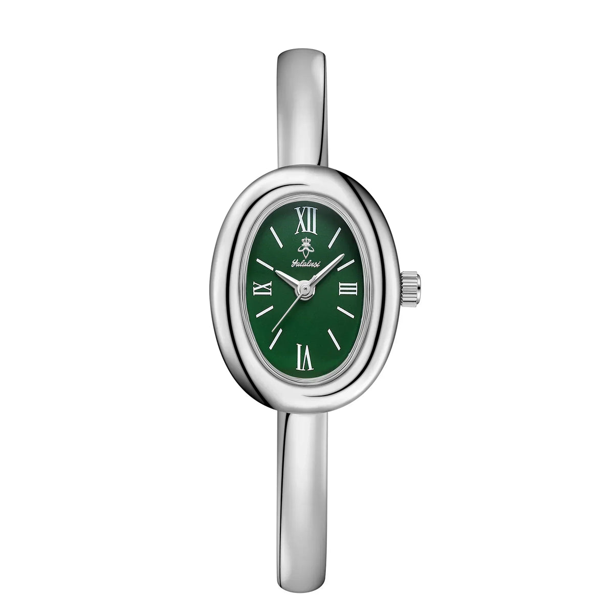 Women's Oval Dial Bangle Watch Stainless Steel Bracelet Timepiece for Everyday Dressy Casual Office Events Travel Gifts Analog Quartz Moveme | Thomler