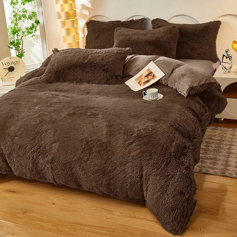 Ultra-Soft Sherpa Fleece Comforter Set – Plush Cloud-Like Warmth for Winter Nights