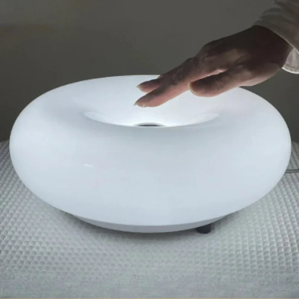Wiederaufladbare Touch-Nachttischlampe mit 3 Helligkeitsstufen – Kabellose, runde Leselampe für Schlafzimmer, Wohnzimmer & Büro | Thomler