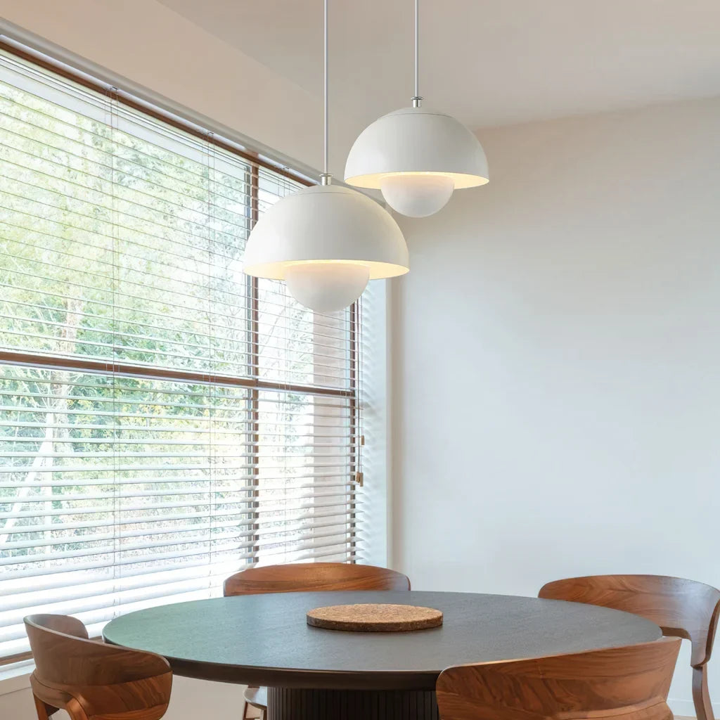 Globe Plafondlamp 10 Inch Metalen Hanglamp voor Keukeneiland Eetkamer Moderne Industriële Hangende Bol Kroonluchter Verstelbaar Snoer | Thomler