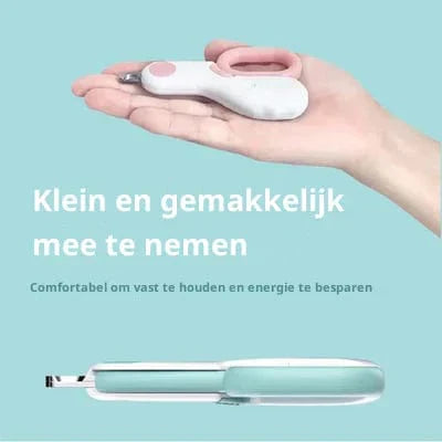 Verlichte nagelknipper voor huisdieren met ledlicht voor honden en katten, roestvrijstalen bladen, veilig trimmen thuis, instrument voor nagelverzorging van dieren, 10,4 cm | Thomler