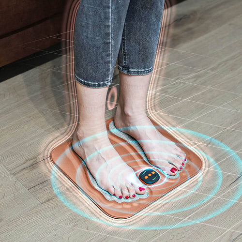 Voetzenuwstimulatiemat voor verlichting van neuropathiepijn | EMS-therapiepad | Bloedsomloopstimulator voor tintelende voeten | Oplaadbare stimulator