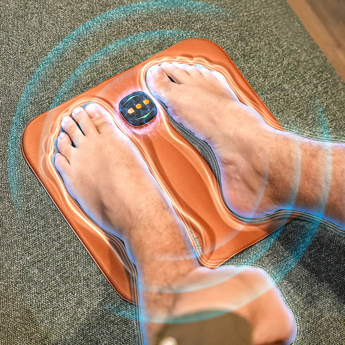 Voetzenuwstimulatiemat voor verlichting van neuropathiepijn | EMS-therapiepad | Bloedsomloopstimulator voor tintelende voeten | Oplaadbare stimulator
