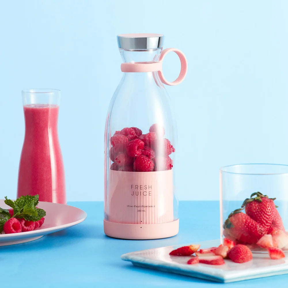 Personal Blender Rechargeable 14 fl oz Cup USB Powered 6-Blade Juicer for Shakes & Fruit Drinks Gym Travel Office Cordless Mini Mixer Protei | Thomler