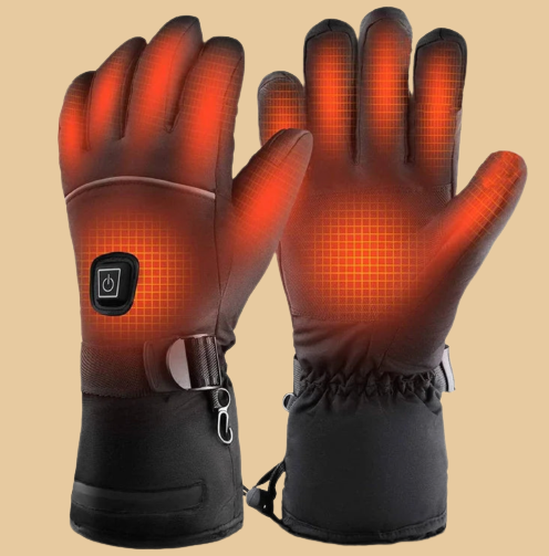 Rechargeable Electric Heated Gloves with 3 Heat Settings for Winter Outdoor Activities