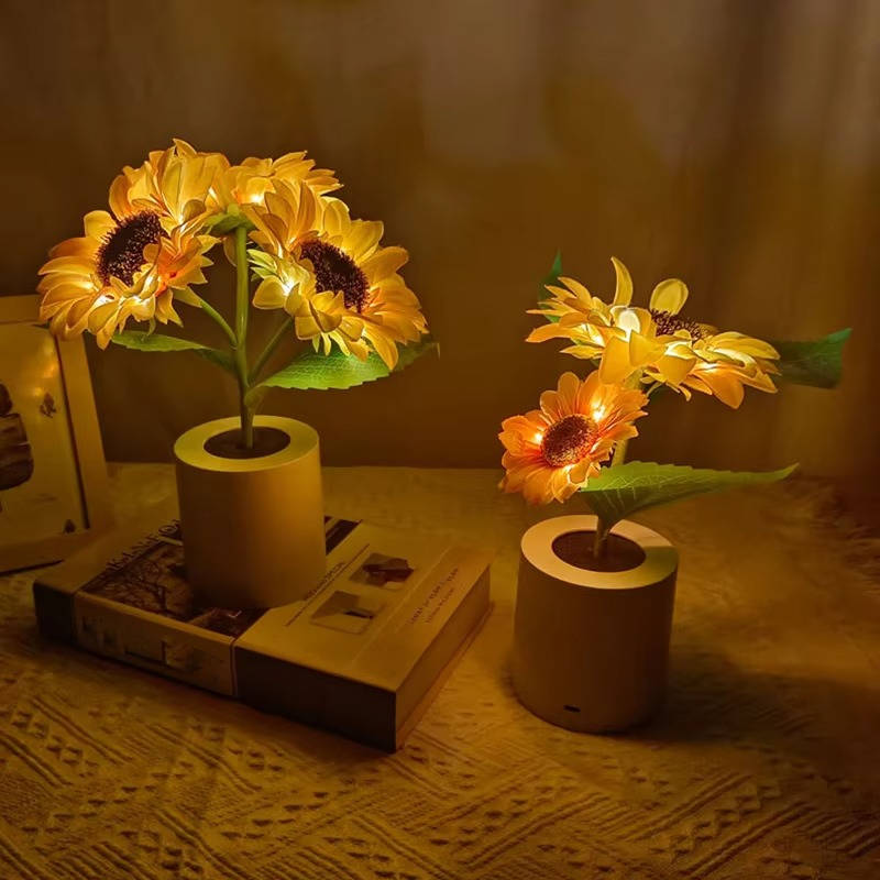 Zonnebloemlamp