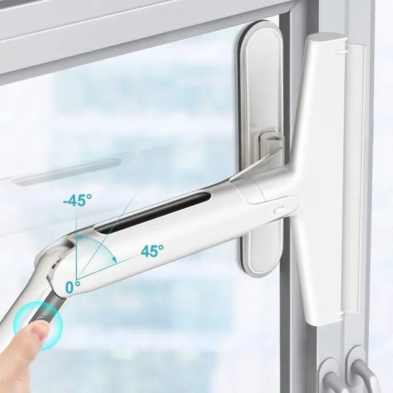 Sprühmopp für Glas und Spiegel mit Silikon-Abziehlippe und ausziehbarem Stiel