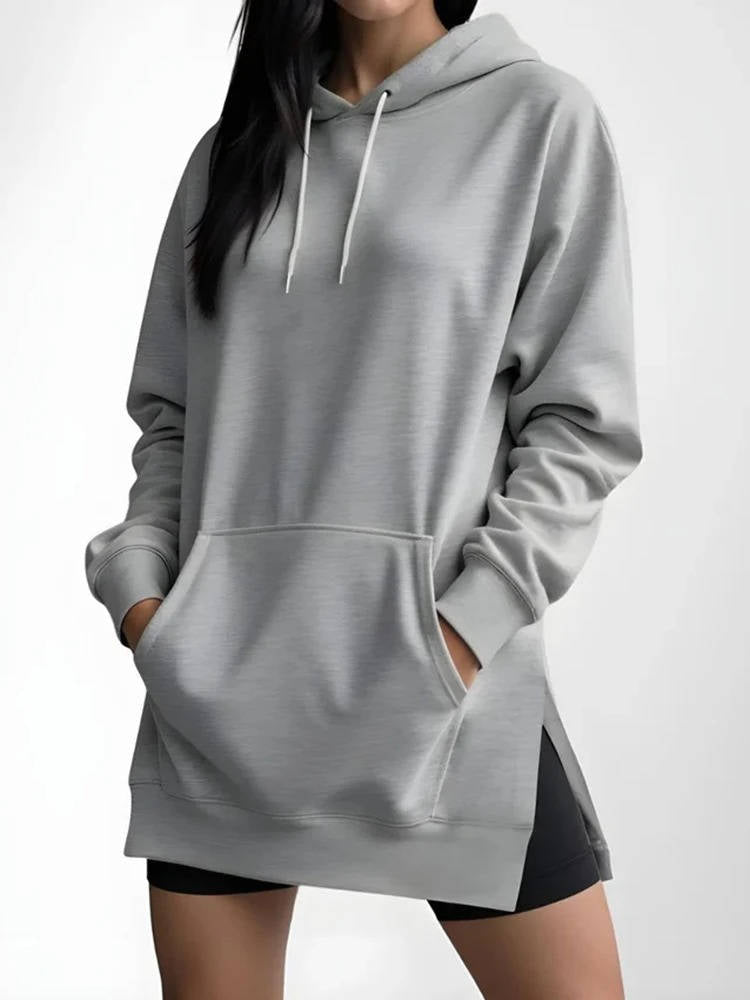 Oversized hoodie-jurk