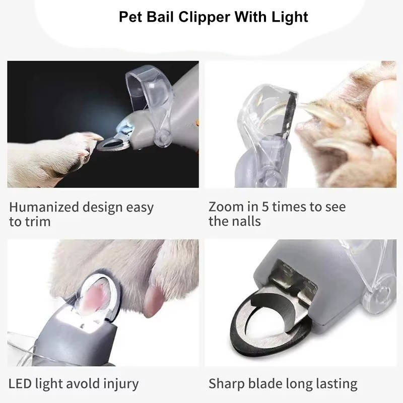 Nagelknipper voor huisdieren met licht