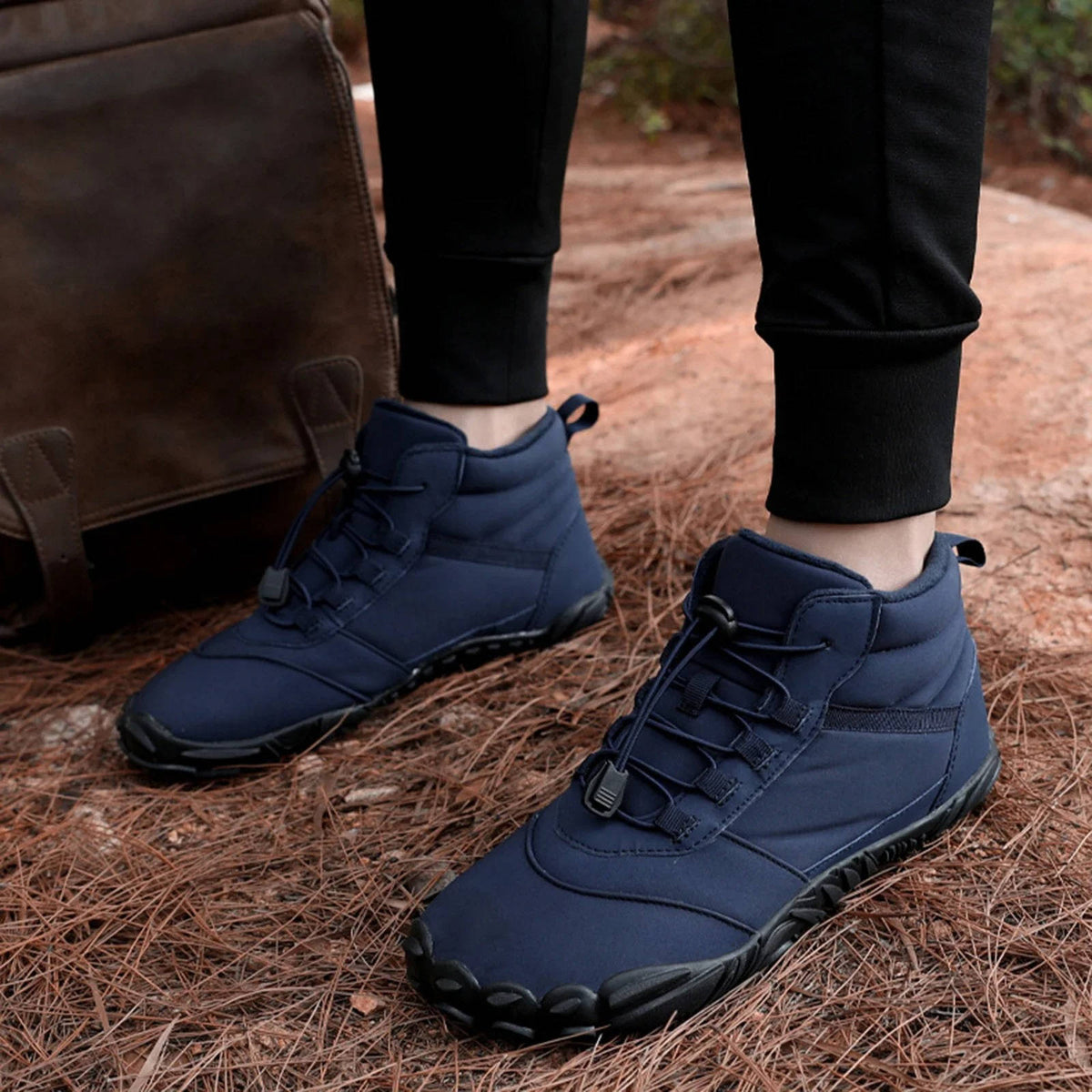 Waterdichte en sneeuwdichte winter-barefoot schoenen met warme fleecevoering