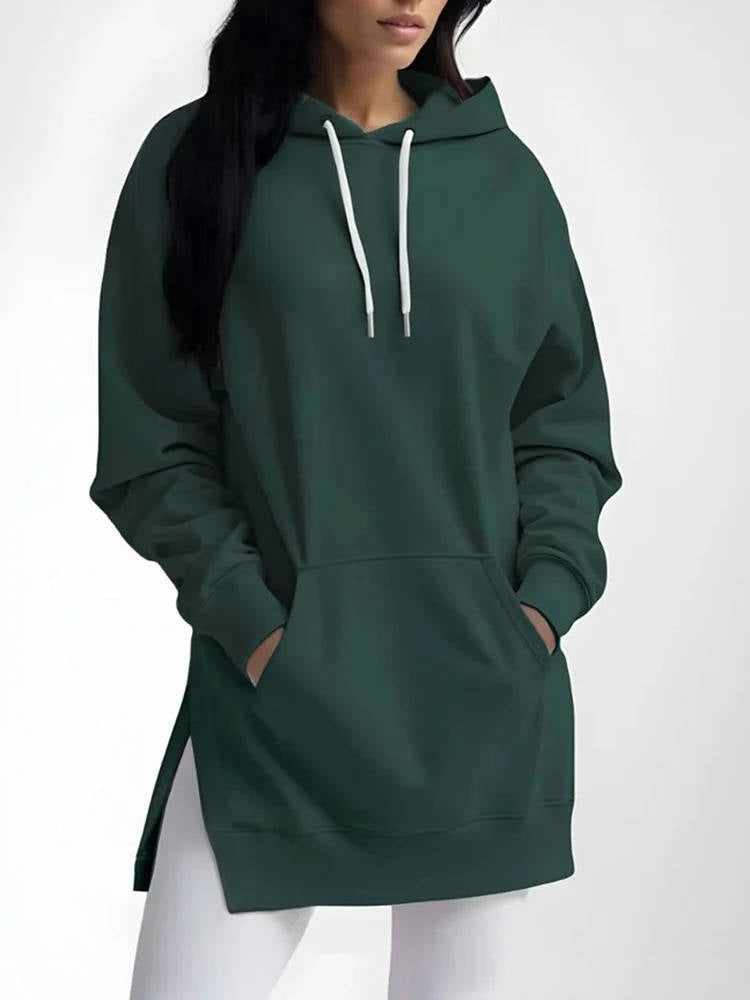 Oversized hoodie-jurk