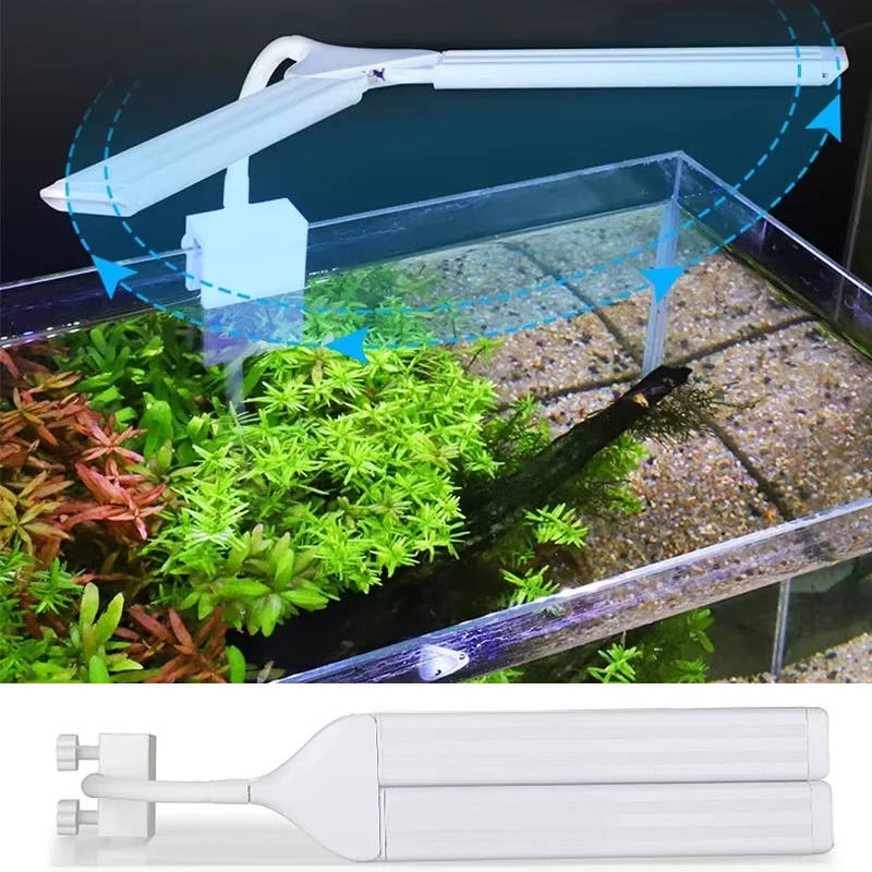 Helder LED-aquariumlicht, opklikbare full-spectrum lamp voor aquaria en plantengroei