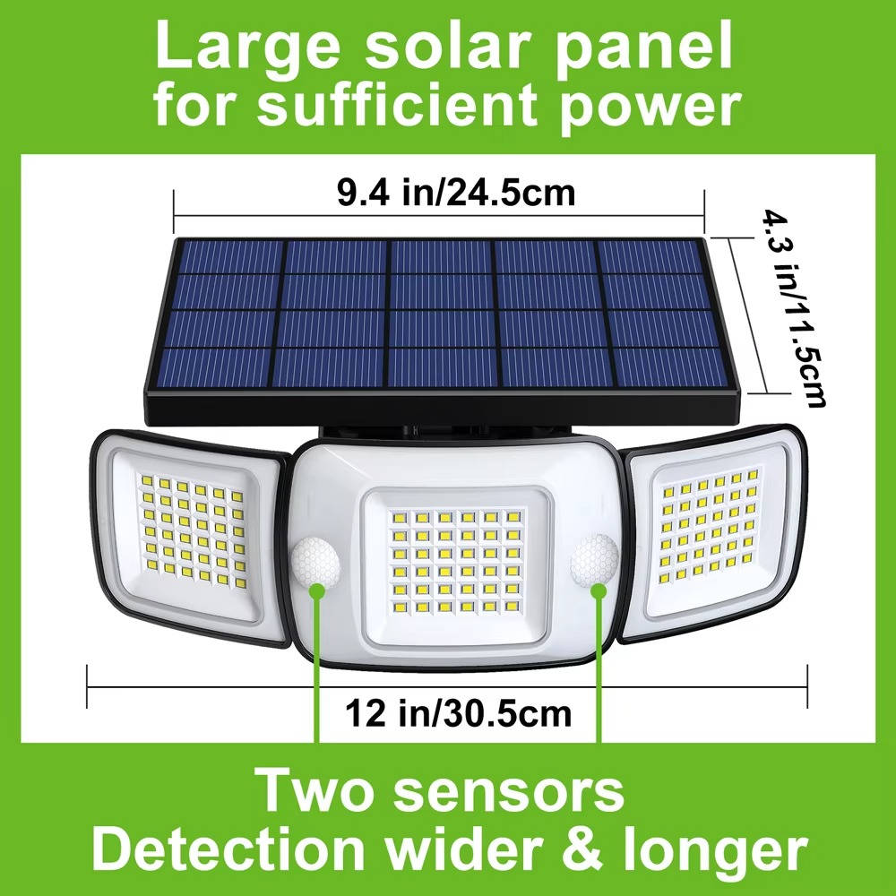 Farolas solares con sensor de movimiento