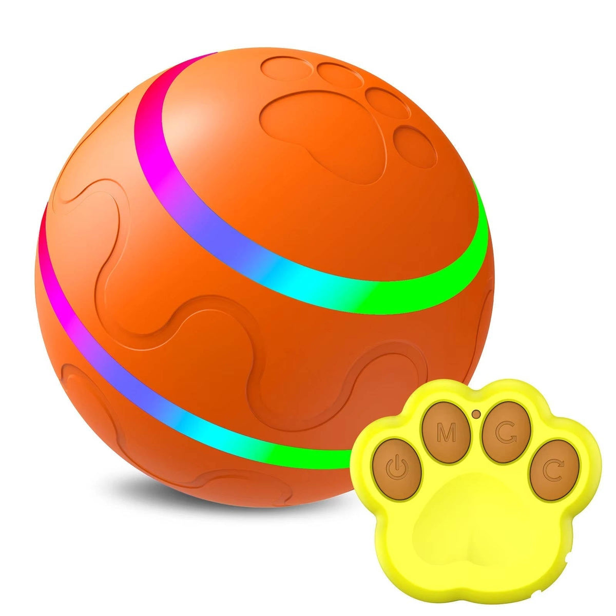 Interactief hondenspeelgoed in de vorm van een bal