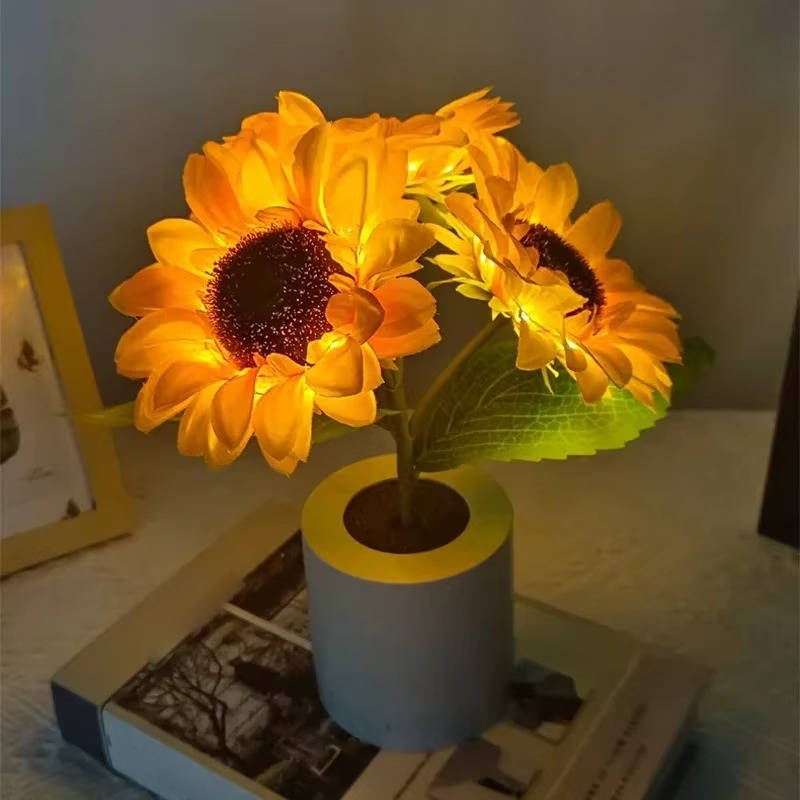 Zonnebloemlamp