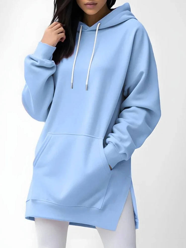 Oversized hoodie-jurk
