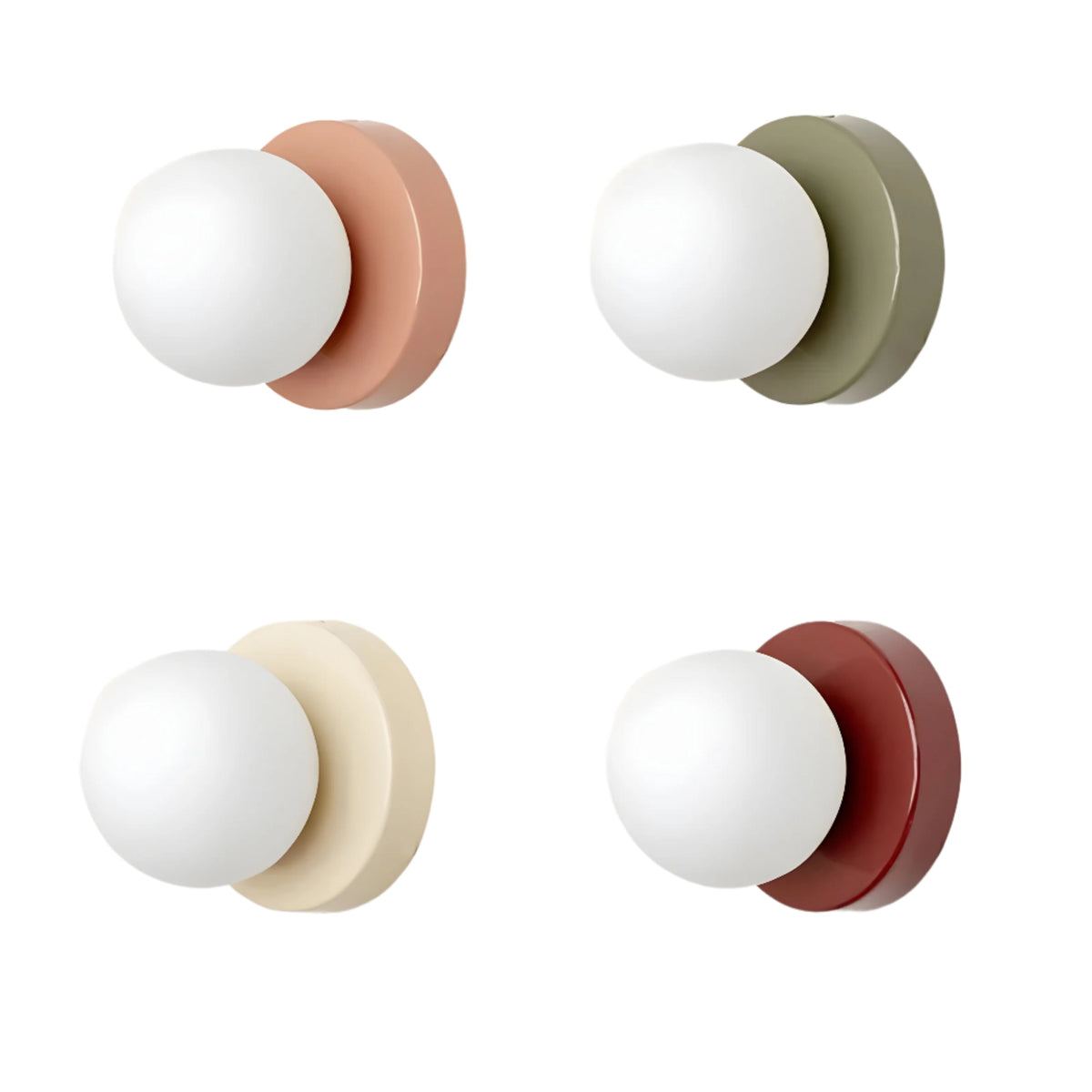 Compact Glass Sconce Light 3.9 in White Accent Fixture Bedside Hallway Nordic Minimalist G9 LED Downlight Indoor Mounted | Thomler