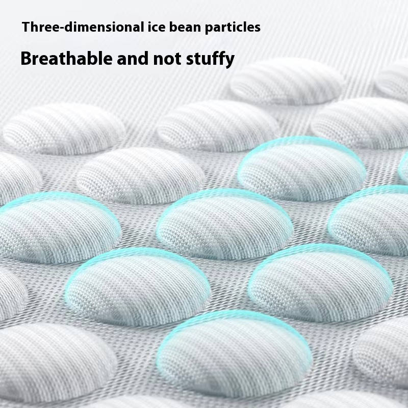 Cama refrescante para perros con fibra que absorbe el calor y soporte ortopédico para el cuello, lavable a máquina