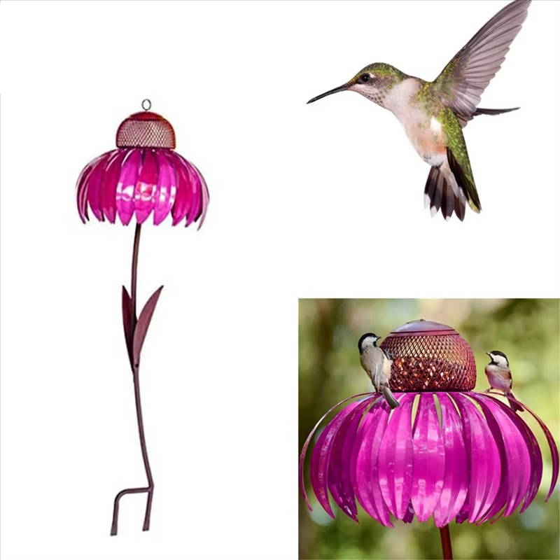 Vogelvoederbak voor buiten in de vorm van een bloem