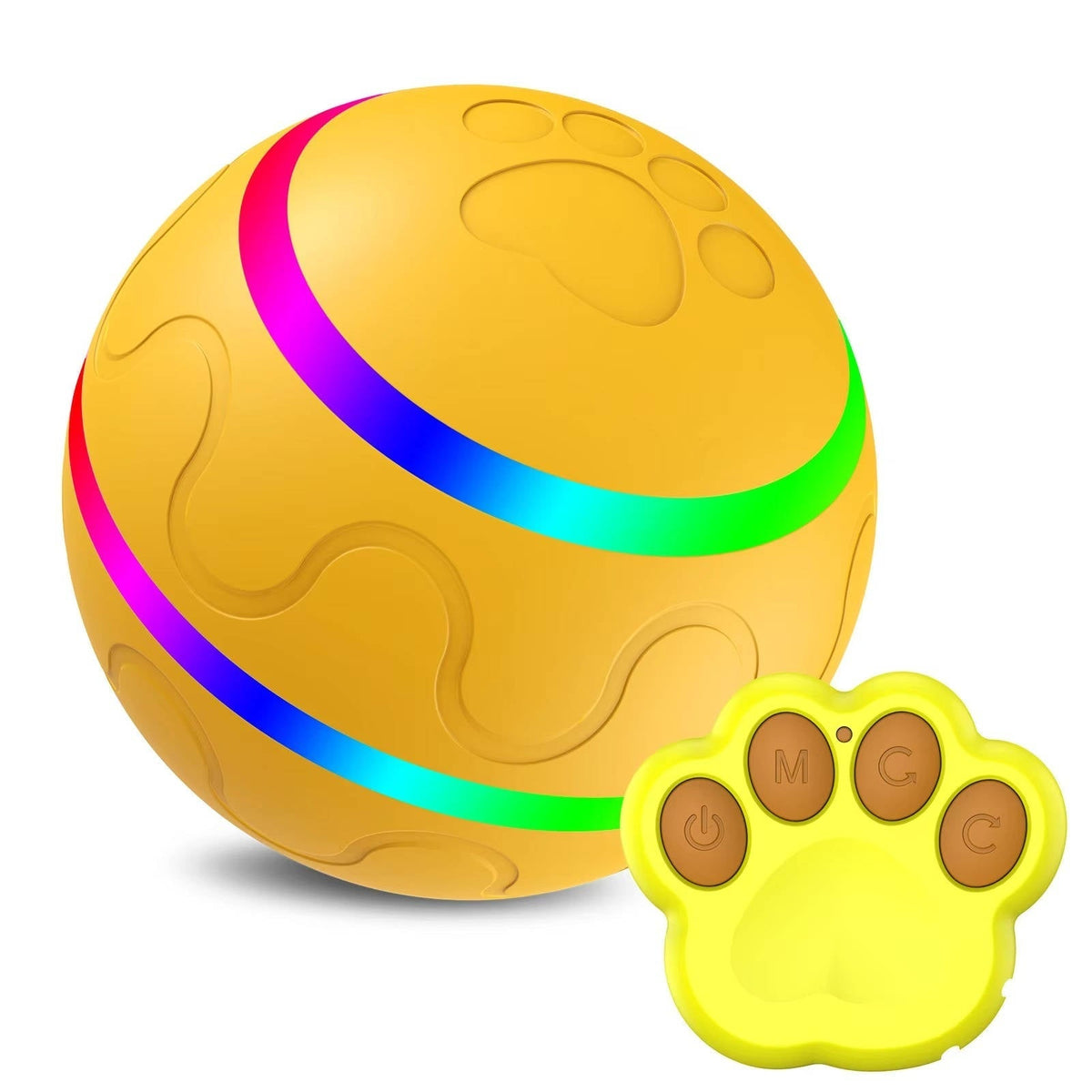 Interactief hondenspeelgoed in de vorm van een bal