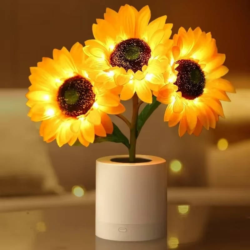 Zonnebloemlamp