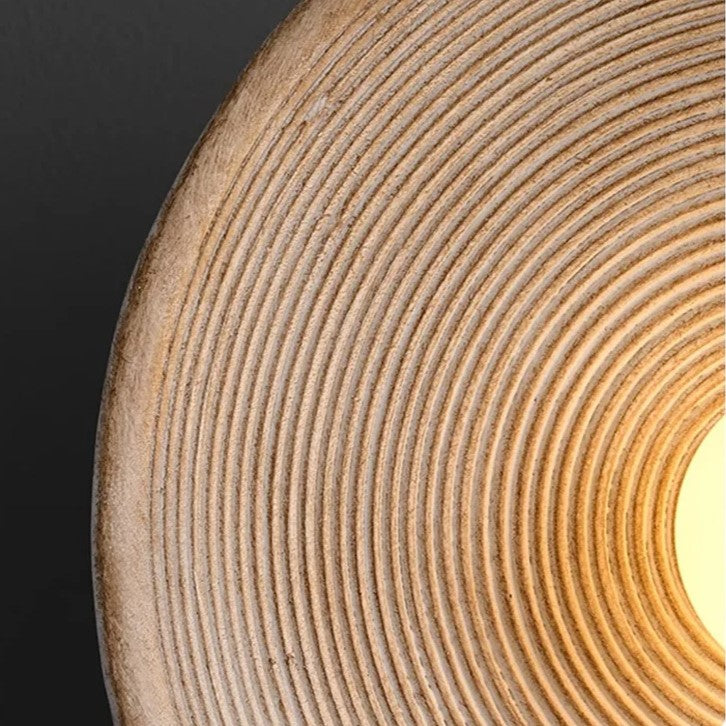 Ronde glazen wandlamp van hars, witte led-armatuur voor slaapkamer, hal en woonkamer, minimalistische wandlamp met zachte, sfeervolle verlichting voor in huis