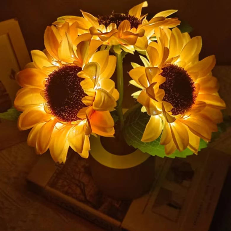 Zonnebloemlamp