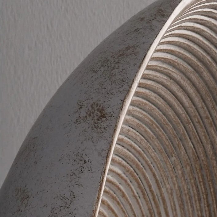 Ronde glazen wandlamp van hars, witte led-armatuur voor slaapkamer, hal en woonkamer, minimalistische wandlamp met zachte, sfeervolle verlichting voor in huis