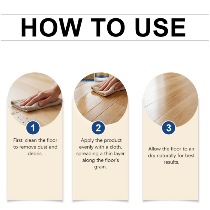Floor Polish & Restorer Liquid – Revives Shine on Hardwood, Tile & Laminate – Hides Scratches & Renews Color for Living Rooms, Kitchens, Hal | Thomler