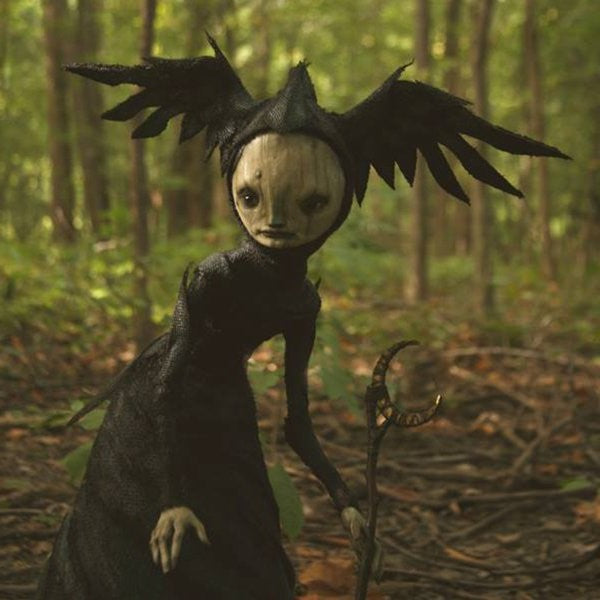 Creepy Witch Sculpture, Halloween Decoration