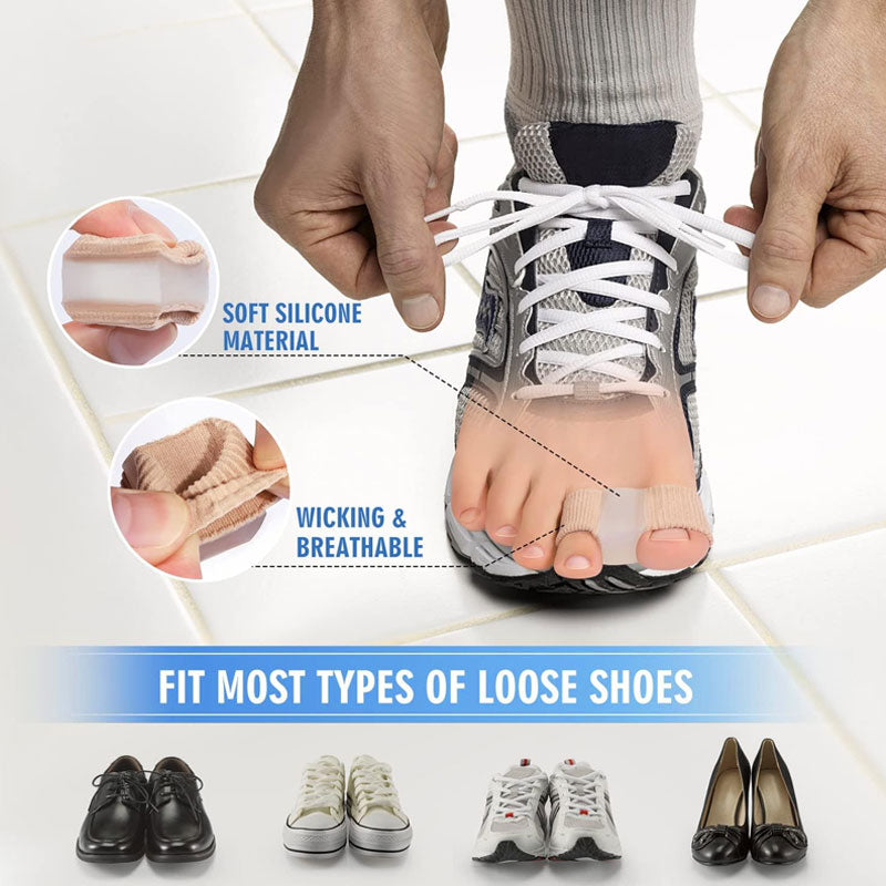 Gel Toe Spacers with Bunion Cushion Pads for Pain Relief and Alignment Support in Shoes