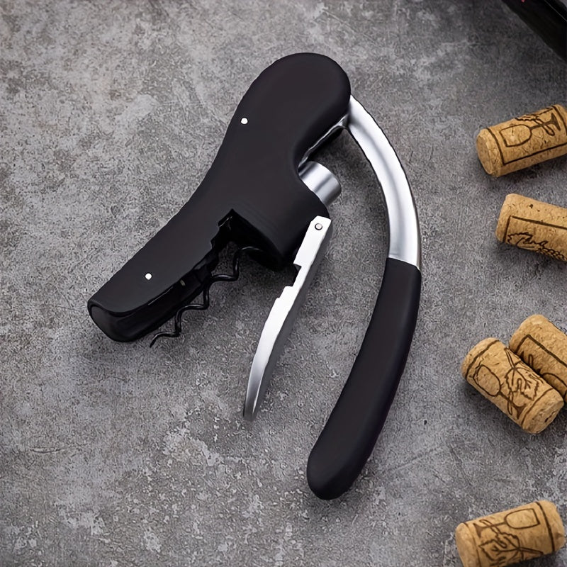 Lever-Action Wine Opener with Comfortable Grip for Effortless Cork Removal at Home, Bars & Restaurants | Thomler