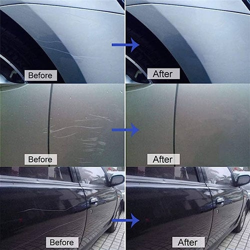 Reparatieset voor krassen in autolak - Touch-up lakstift voor steenslag & schaafplekken op de auto - Watervaste sneldrogende formule in 7 kleuren voor sedan, SUV & vrachtwagen | Thomler