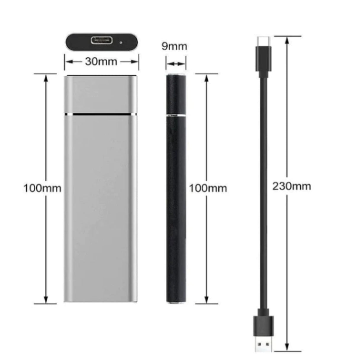 8TB Slim Portable Everyday Storage External Hard Drive