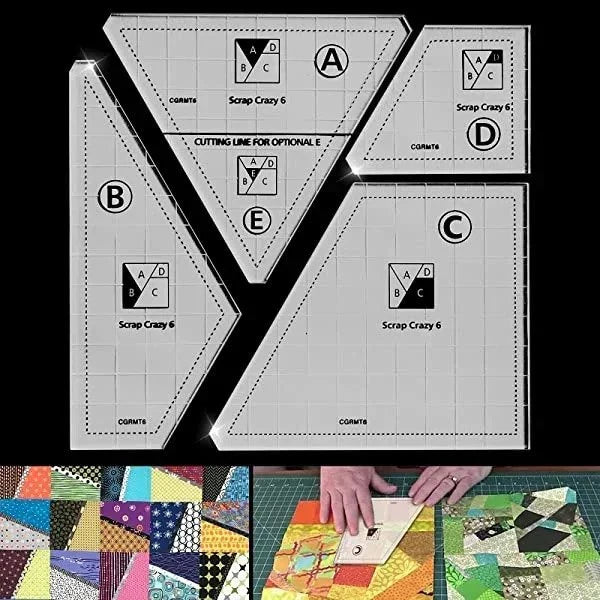 Kreative Quilt-Schneideschablone (4-tlg. Set)