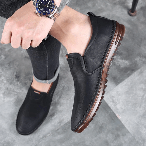 Orthopädische Herren-Wanderschuhe mit Fußgewölbestütze und Luftpolstersohle für ganztägigen Komfort