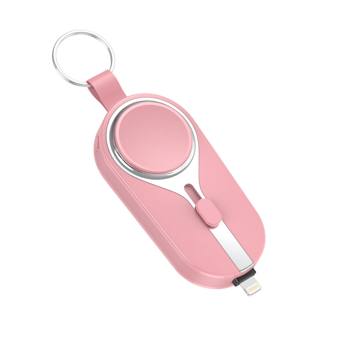 Clip-On Portable Power Bank with Wireless Charging Pad for Smartphones and Smartwatches, Lightweight Keychain Battery Pack with Carabiner At | Thomler