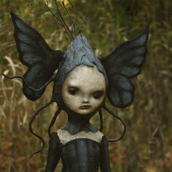 Creepy Witch Sculpture, Halloween Decoration