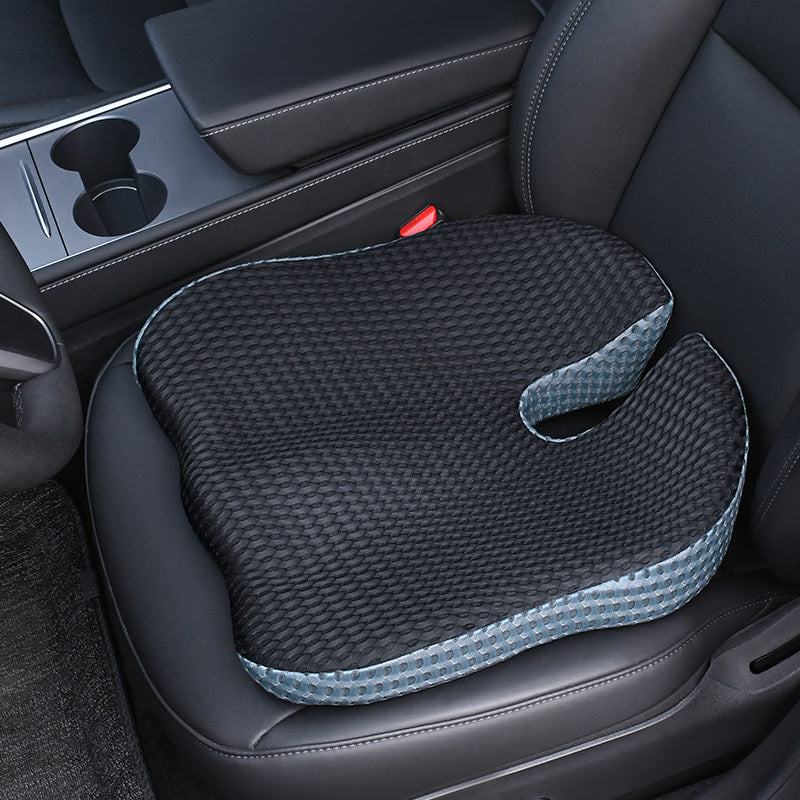 Contoured Car Seat Cushion with Memory Foam Support for Coccyx Relief and Posture Improvement | Thomler
